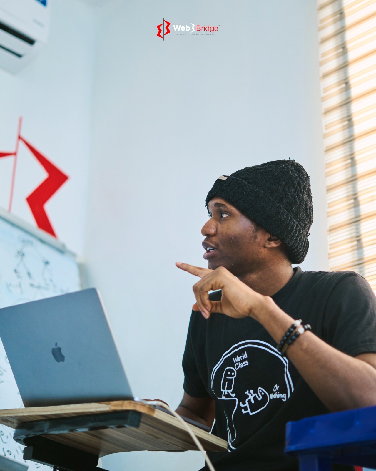 Samuel Dahunsi mentoring zero-knowledge students at Web3Bridge in Lagos